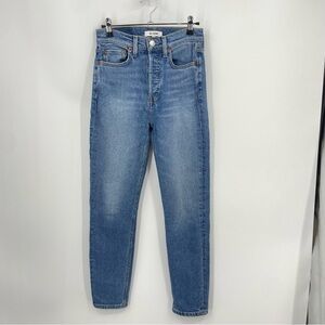 RE/DONE | 90S High Rise Ankle Crop Jean Sz 25
